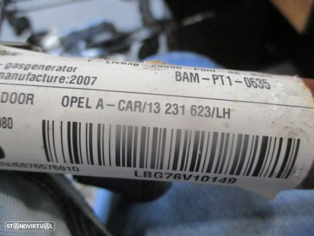 Airbag Cortina 13231623 OPEL ASTRA H FASE 2 2007 1.7CDTI 100CV 5P CINZENTO ESQ OPEL ASTRA H FASE 1 2006 1.6I 105CV 5P CINZENTO ESQ - 5