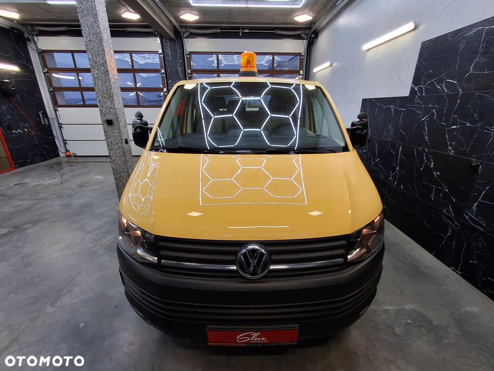 Volkswagen Transporter T6 Doka Dubel Kabina Brygadówka 6 Miejsc Klimatyzacja Tempomat Hak Aluminiowe Burty Światła Dzienne Halogeny Webasto 2016 Rok Euro 6 - 2