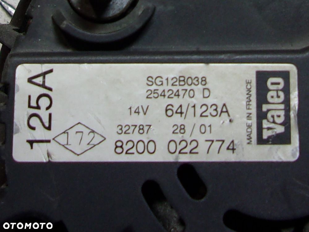 Clio II III Duster Megane II Grand Scenic II Sandero stepway II - alternator 1.5 DCI 1.6 - 4