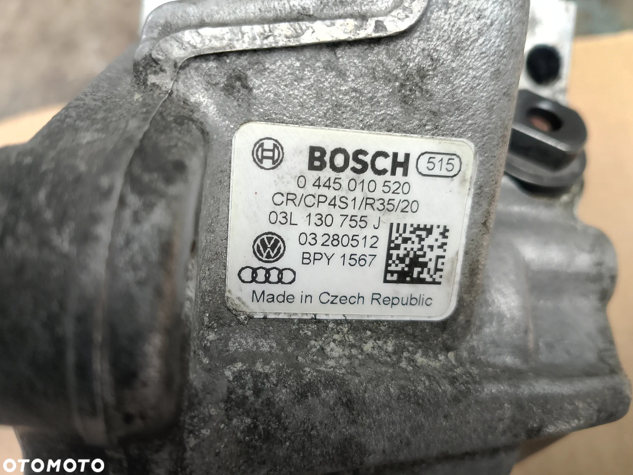 Wtryski pompa listwa 03L130277C 0445010520 2.0 TDI CFC VW T5 - 3