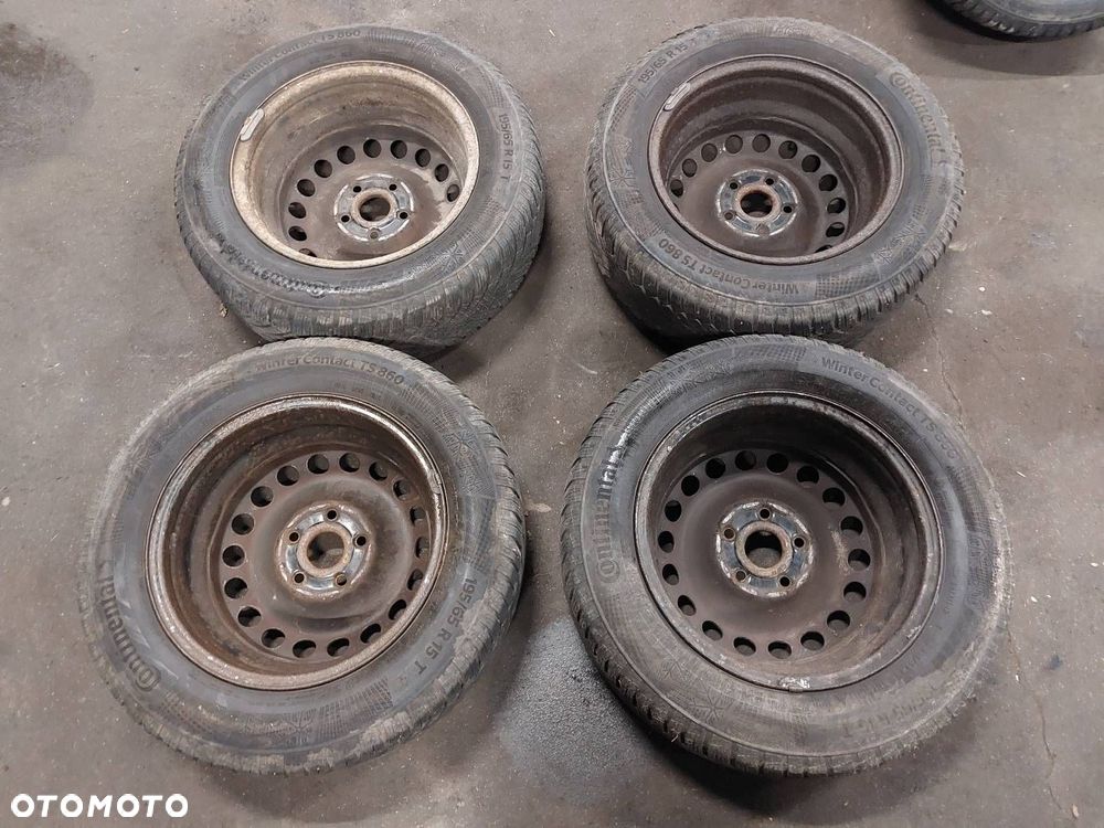 KOŁA KOMPLET FELGI OPONY ZIMOWE 4 SZT 5x112 195/65R15 AUDI VW SKODA - 10
