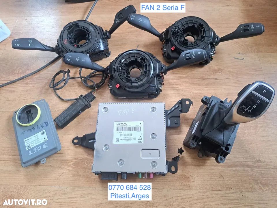 Modul TV modul led far ballast droser joystick selector schimbator viteze timonerie pt volan pe stanga senzor RDC presiune roti SZL panglica volan comenzi semnalizare SZL Turing Break BMW Seria 5 6 7 - 1
