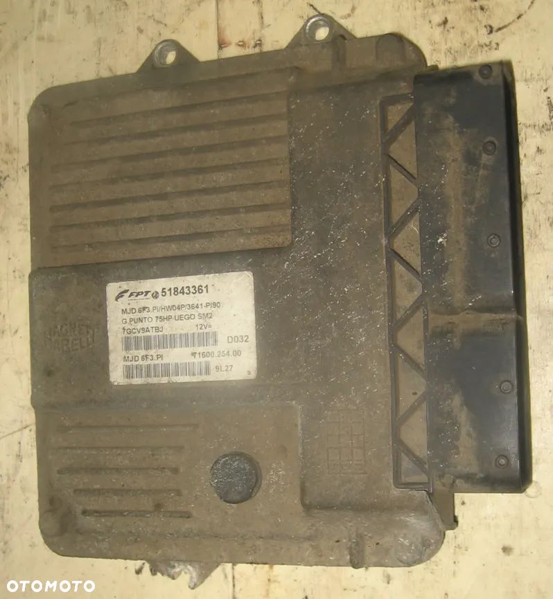 sterownik silnika FIAT GRANDE PUNTO 1.3 JTD 51843361 6F3.PI - 1