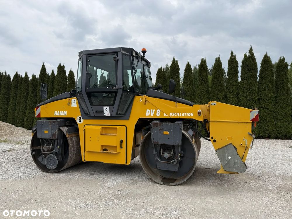 Hamm DV 8 SUPER 08V WALEC DROGOWY STALOWY / WIBRACJA OSCYLACJA / ROZSIEWACZ / ORYGINAŁ / PIĘKNY / SIEWNIK / ZRASZACZE / BOMAG DV HD 90 - 8