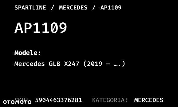 Mercedes GLB X247 2019 -  dywaniki gumowe PL - 15