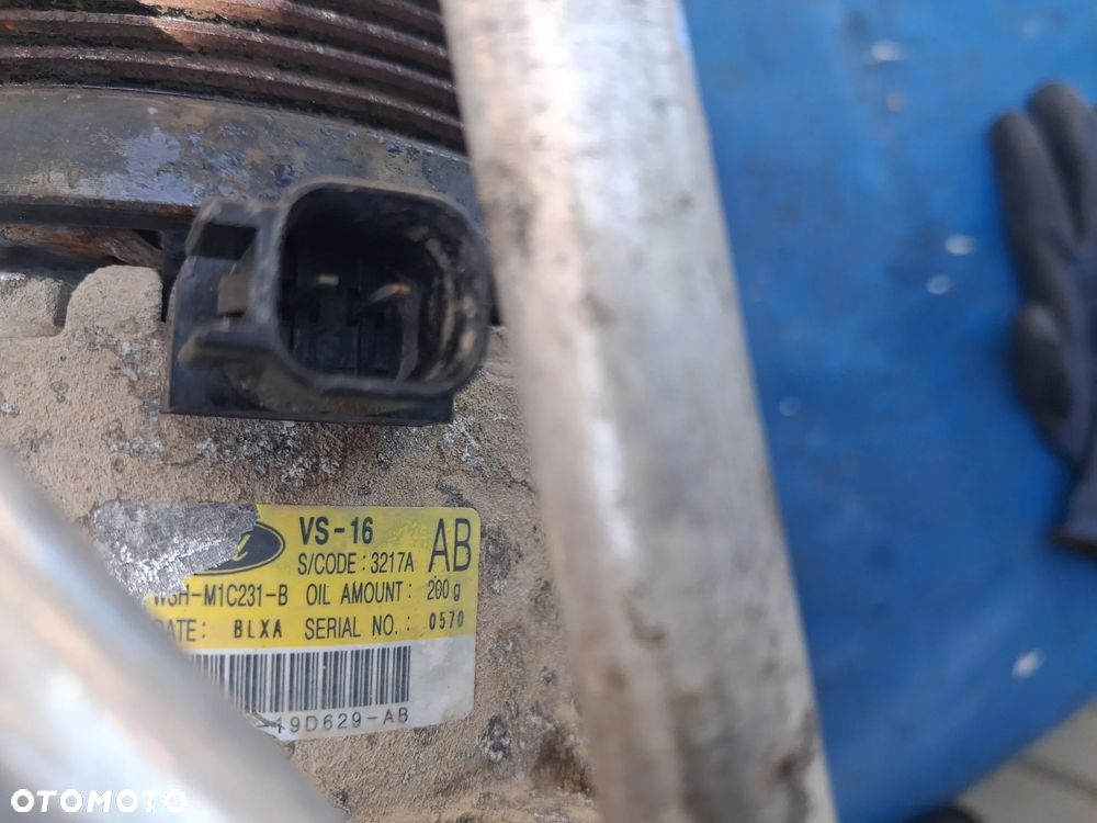 Sprężarka pompa kompresor KLIMATYZACJI 6M5H-19D629-AB  6M5H19D629AB Ford Focus C-max Mondeo MK4 Volvo V40 V50 S40 S50 1.8 16v 2.0 Benzyna przewód wąż przewody - 4