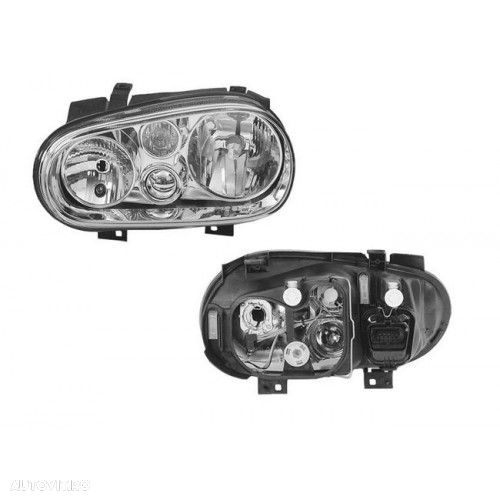 Far VW Golf 4 (Hatchback + Combi) 08.1997-09.2006 TYC partea Stanga tip bec H1+H7 - 1