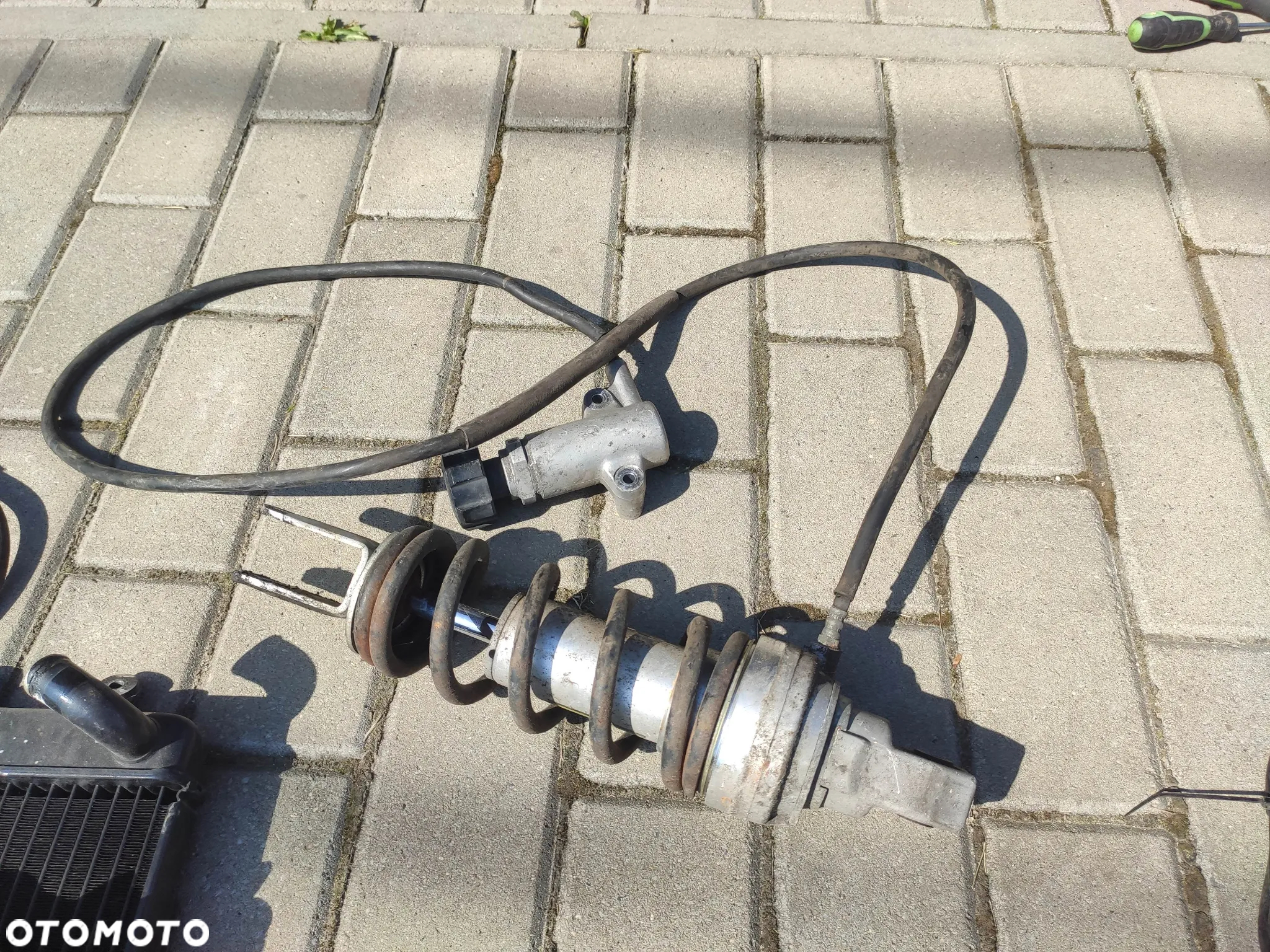 Suzuki Burgman AN 400 K1 98- Gaźnik Stator Dekiel Amortyzator Chłodnica Pompa Komputer Stelaż - 5