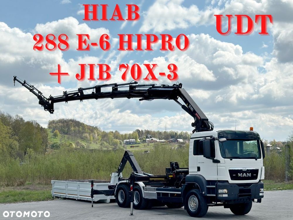 MAN TGS 33.400 *HAKOWIEC+HIAB 288 E-6 HIPRO+JIB 70X-3+PILOT + KONTENER / 6x4 - 1