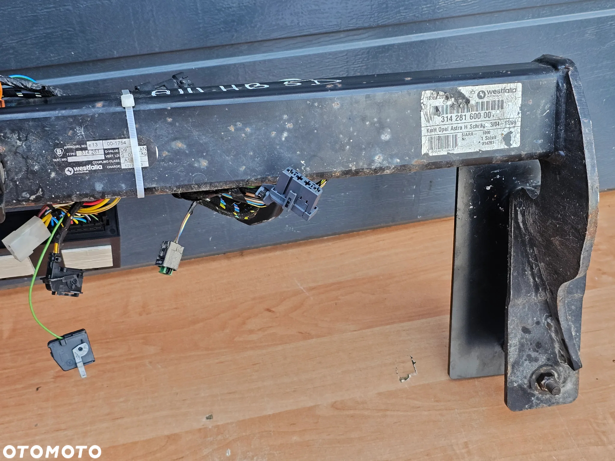 HAK HOLOWNICZY WIĄZKA ODPINANY GNIAZDO 13/7 PIN MODUŁ OPEL ASTRA H HATCHBACK - 12