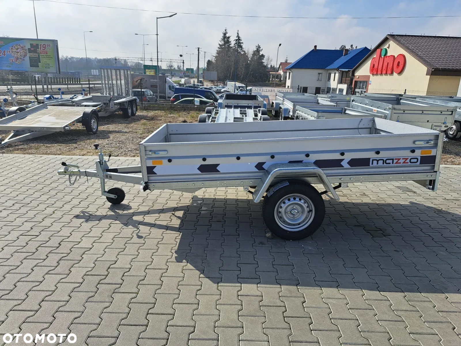 Niewiadów DOSTAWA! Przyczepka lekka wym. 263x132x35, BG7527YU UCHYLNA, resor i amortyzator! Otwierane i demontowalne burty przód/tył, kat.B - 10