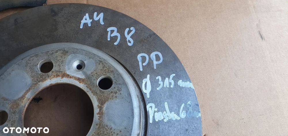 Tarcze hamulcowe przód przednie klocki Audi A4 B8 2.0 TDI 315MM - 8