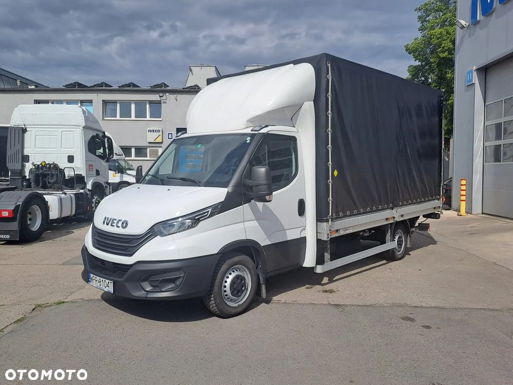 Iveco Daily | Plandeka + Winda 750kg | 3.0l 180KM | Full Led |  Krajowy | 8 EP | Firanka | - 3