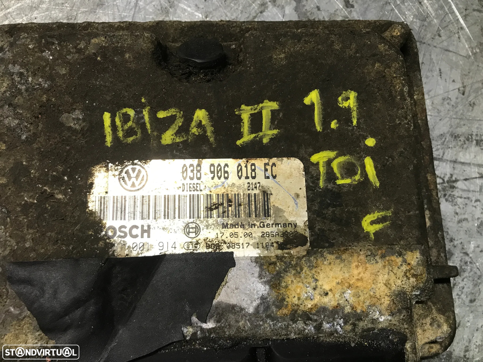 CENTRALINA DO MOTOR SEAT IBIZA 6K2 1.9TDI REF 0281001914 038906018EC - 2