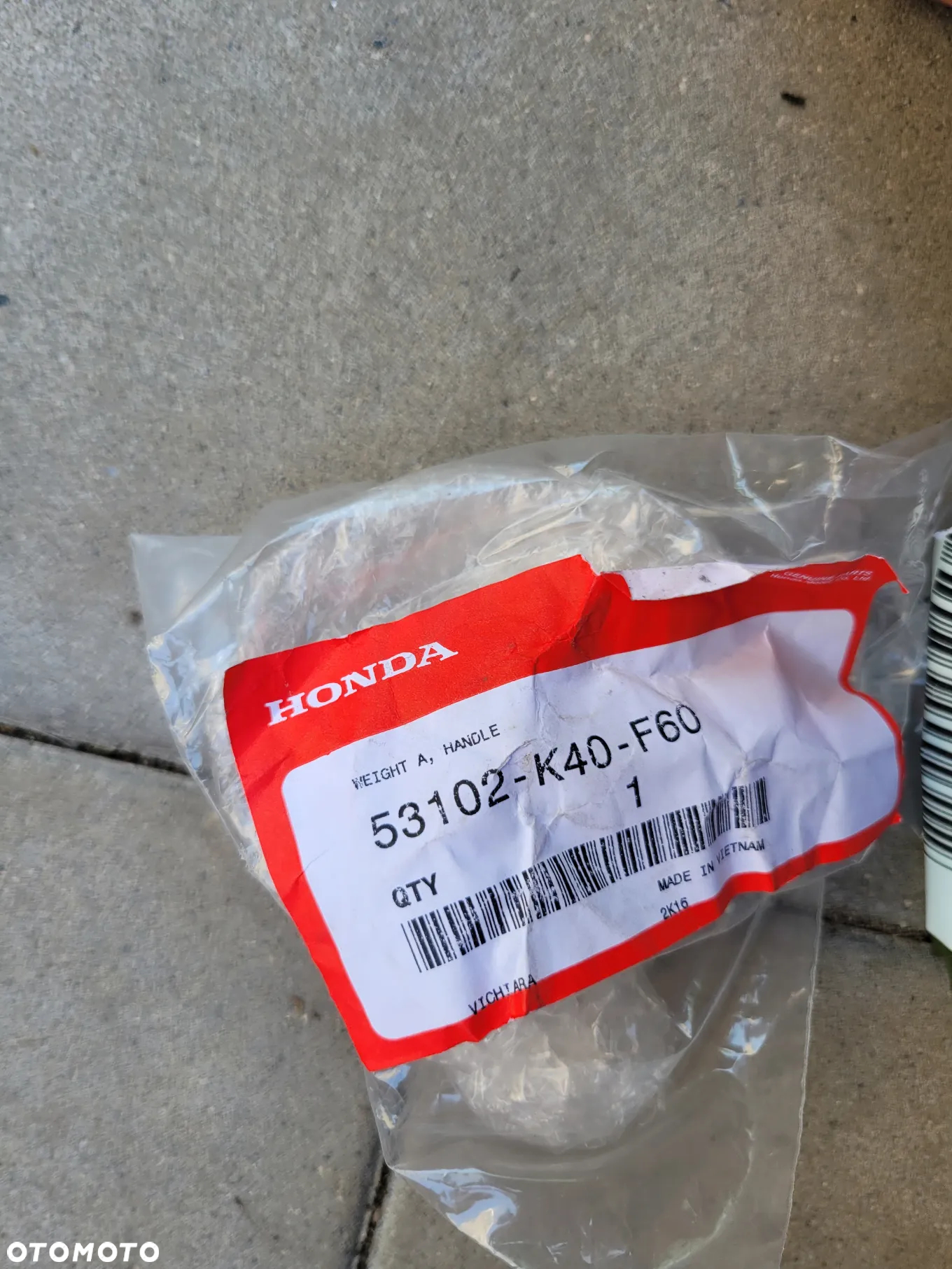 Ciężarek, końcówka kierownicy Honda Forza - 7