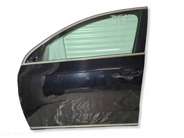 VW PASSAT B7 2011r Drzwi kierowcy przednie lewy przód chrom LC9X czarny - 1