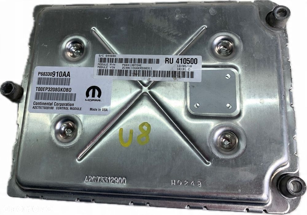 U8 CHRYSLER PACIFICA II 16- KOMPUTER STEROWNIK SILNIKA 68330910AA - 8