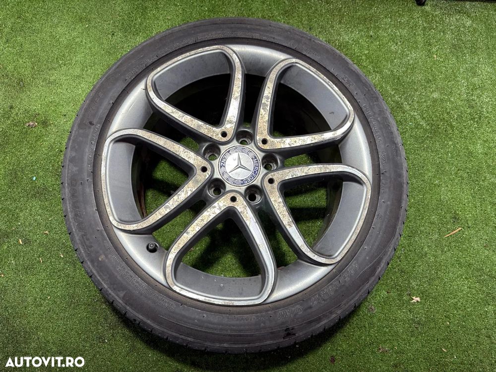 JANTE MERCEDES BENZ R17 / 5x112 / A200 / 225/45 ZR17 / ET 52,5 7,5JX17H2 + CAUCIUCURI (X4) - 4