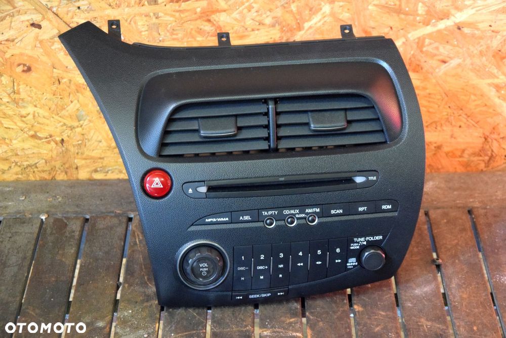 Honda Civic VIII UFO 06-11 Radio oryginalne EUROPA 39100-SMG-G022-M1 z kratką nawiewu - 1