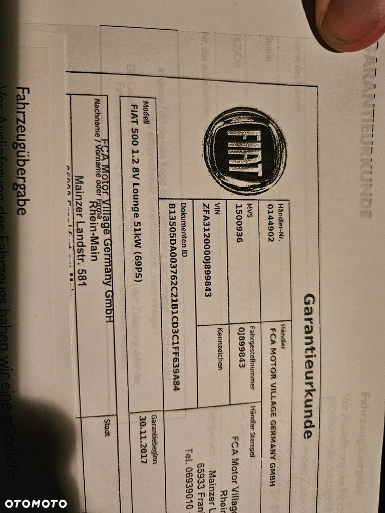 Fiat 500 1.2 8V Lounge - 17