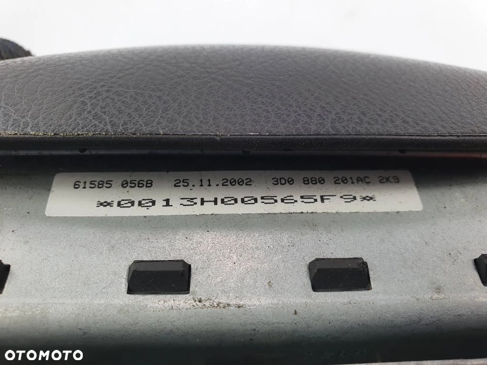 3D0880201AC Volkswagen Phaeton 6.0 W12 2003 sedan Poduszka powietrzna kierowcy - 3