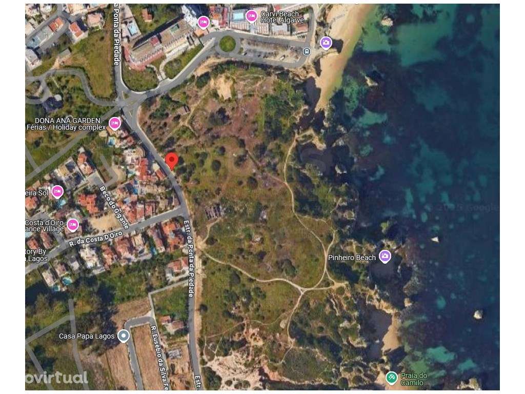 Terreno com Projeto Aprovado para Duas Moradias com Vista Mar , Pon... - Grande imagem: 4/4
