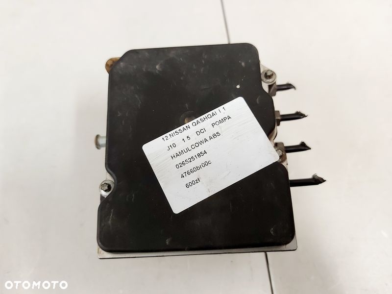 nissan qashqai j10 1.5 dci pompa abs hamulcowa hamulca 47660br00c 0265251854 - 4