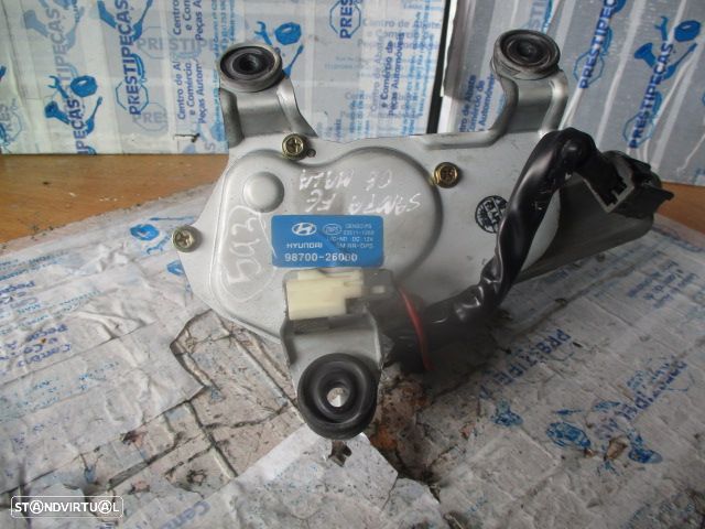 Motor Limpa Vidros Tras 9870026000 HYUNDAI SANTA FE 2006 HYUNDAI SANTA FE I  2005 2.0CRDI 16V TURBO  125CV 5P PRETO TRAS - 1