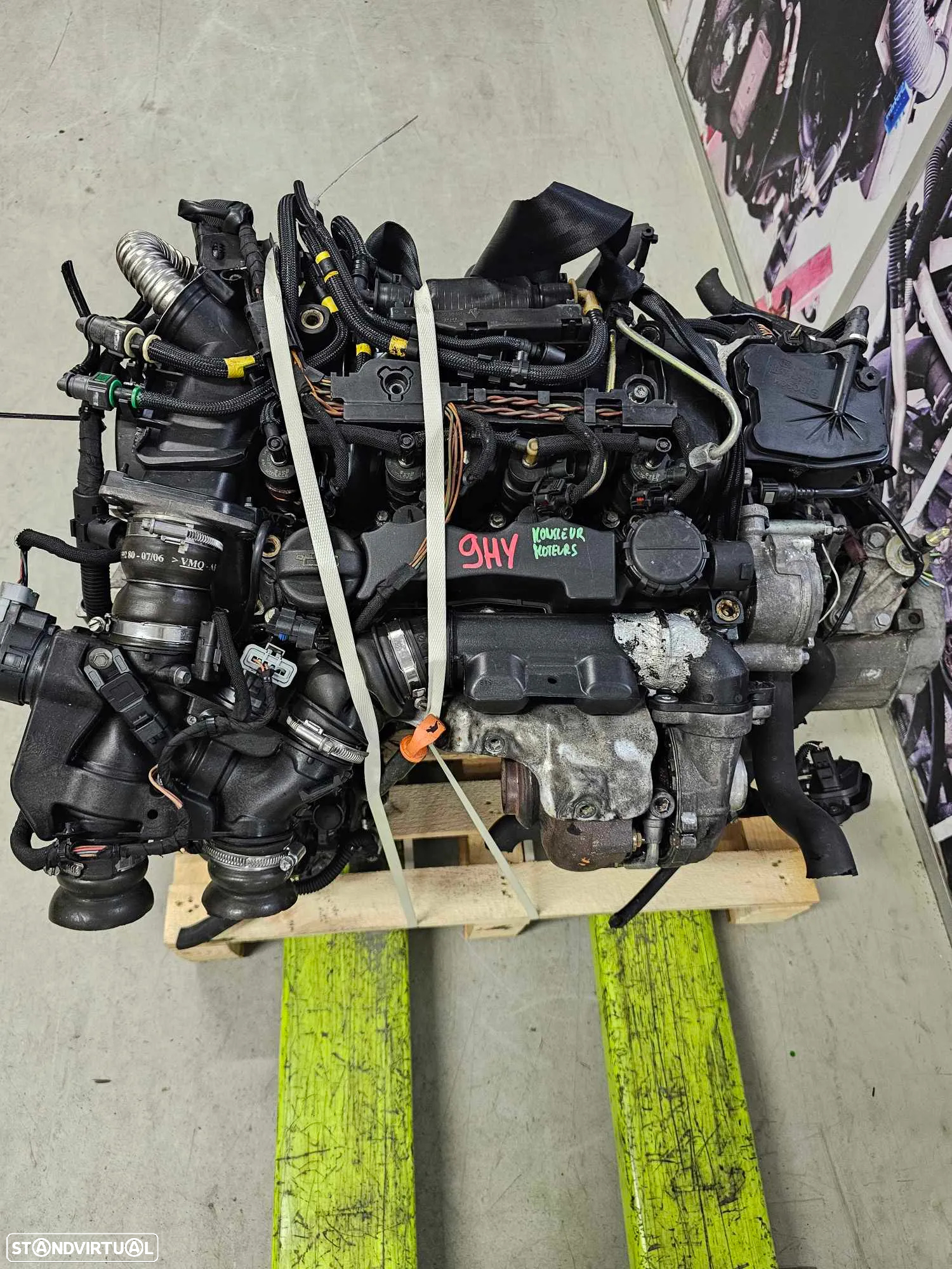 Motor PSA 1.6 HDI 2008, de 110cv, ref 9HY - 2