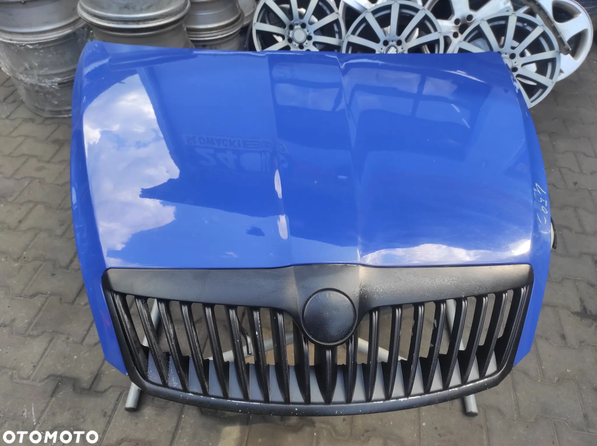 MASKA POKRYWA SILNIKA SKODA OCTAVIA 2 LIFT 4590 NIEBIESKA ATRAPA GRILL WYSYŁKA !!! - 1