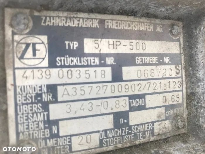 Skrzynia Biegów ZF 5HP-500 - 3