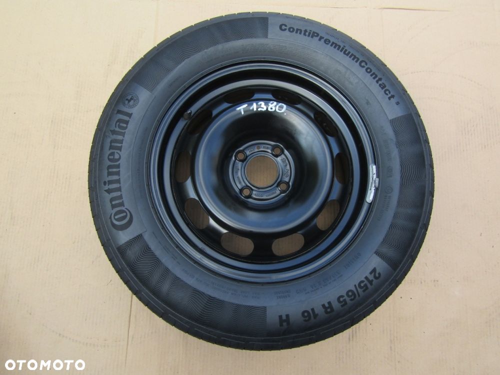 1x Felga Koło Zapasowe Dojazdowe 16 Peugeot 2008 II 6,5j 4x108 ET32 215/65 - 1