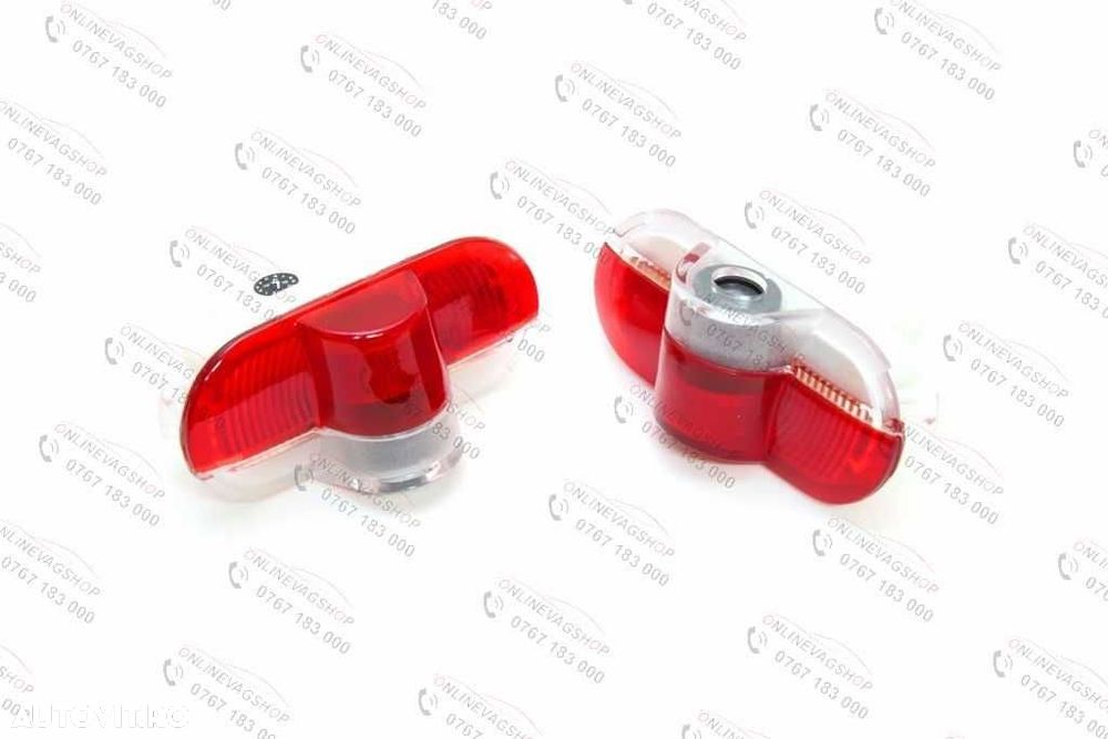 Set lampi dedicate logo Volkswagen pt portiere VW Passat B6, Golf 5,Golf 6, Eos, Scirocco, Passat B7 - 2