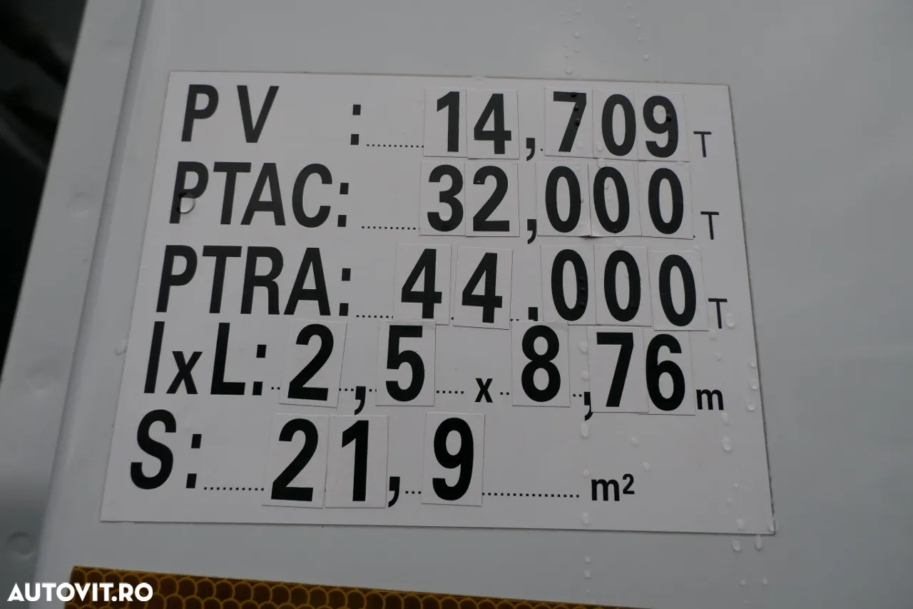 Mercedes-Benz AROCS 3246 / 8x4 / BASCULANTE / BASCULANTE SPATE / EURO 6 / PNEURI 100% - 34