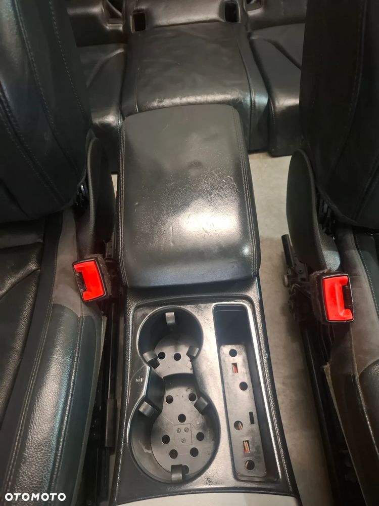 Fotele komplet Audi A5 Coupe 8T grzane czarne S-line + podłokietnik - 3