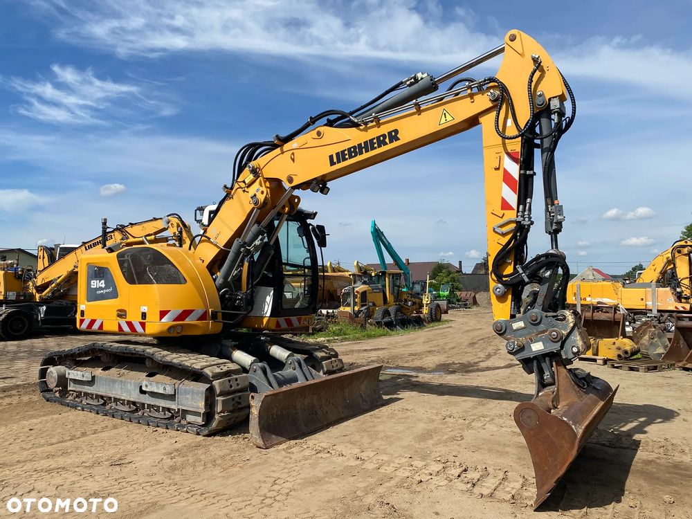 Liebherr R914 COMPACT, 7000 MTH, PŁUG, RAMIĘ 3X ŁAMANE, Z NIEMIEC, KRÓTKI TYŁ, GUMOWE KLEPKI, - 1