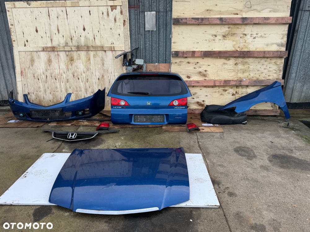 Honda accord niebieskie niebieski lampy tył przód w karoserii  drzwi prawe lewe przednie tylne przód tył błotnik prawy lewy maska lampy przednie tylne tył klapa tylnia klapa bagażnika - 9