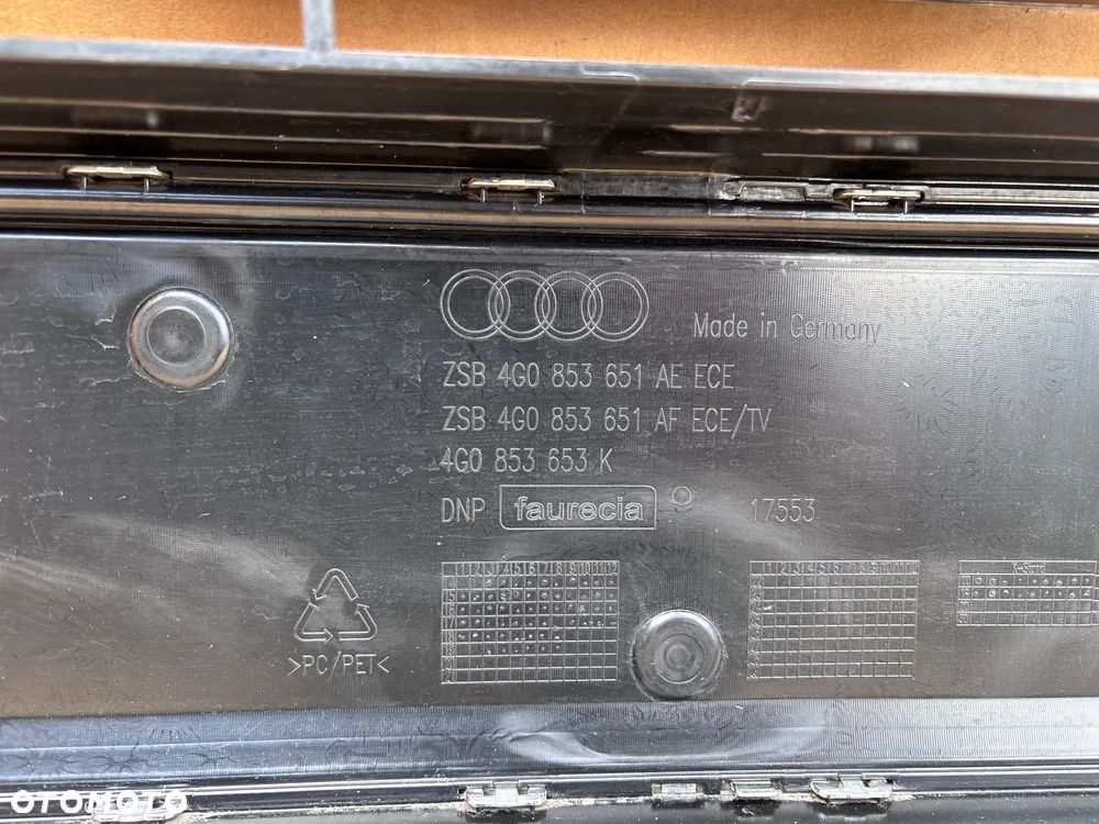 Audi A6 4G C7 Lift 4G0 Znaczek Oryginalna Atrapa Grill Zderzaka Przedniego Przednia 4G0853651AE 4G0853651AF 4G0853653K PDC Pod Czujniki Parkowania - 16