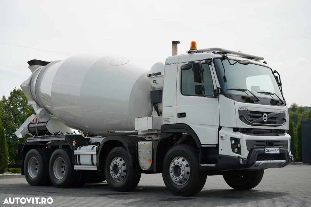 Volvo FMX 410 / 8x4 / BETONIERĂ / BETONIERĂ / LIEBHERR / 9 M3 / I-SHIFT / JANTE DIN ALIAJ / EURO 5 - 4