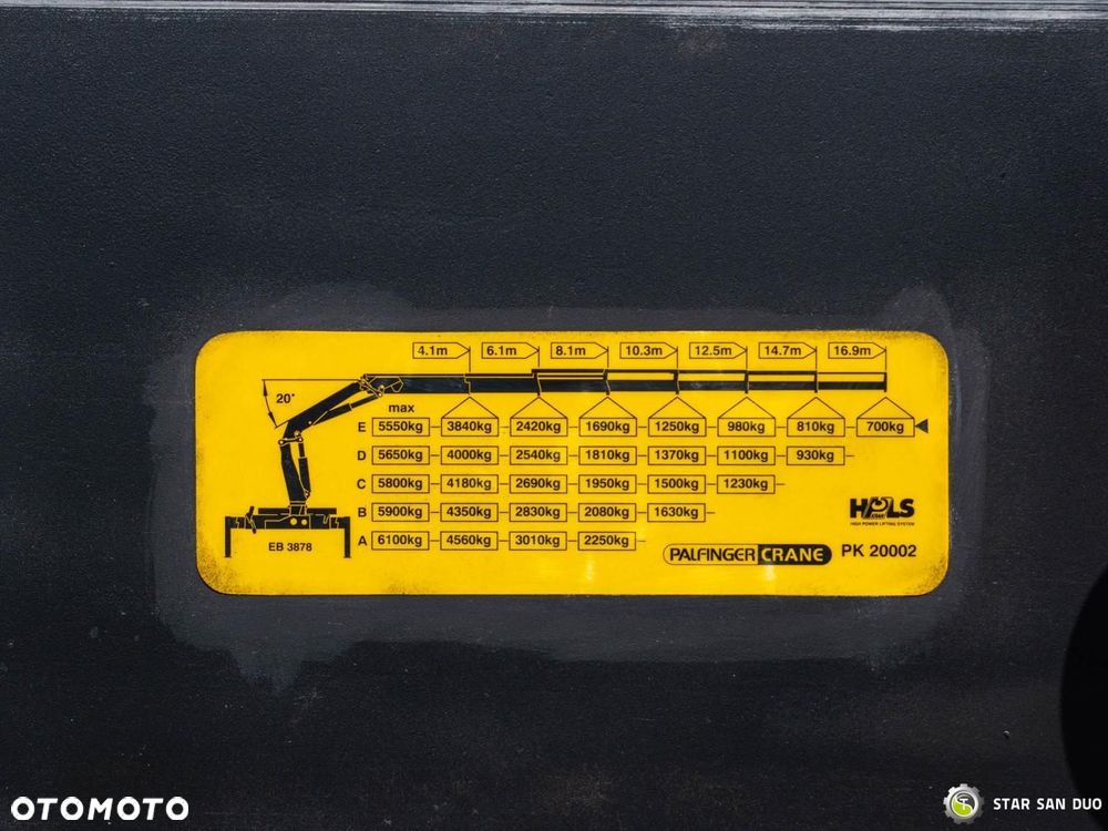 MAN TGS 35.480 6x6 PALFINGER PK 20002 HDS Chwytak Kosz Wywrotka - 28