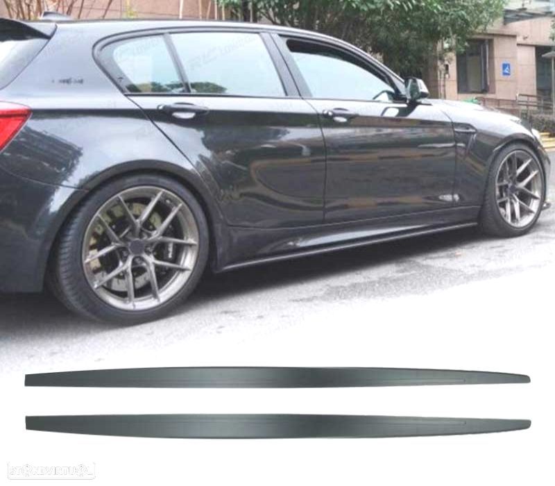 EXTENSÕES EMBALADEIRAS BMW F20 F21 11-18 LOOK M PERFORMANCE PRETO MATE - 1