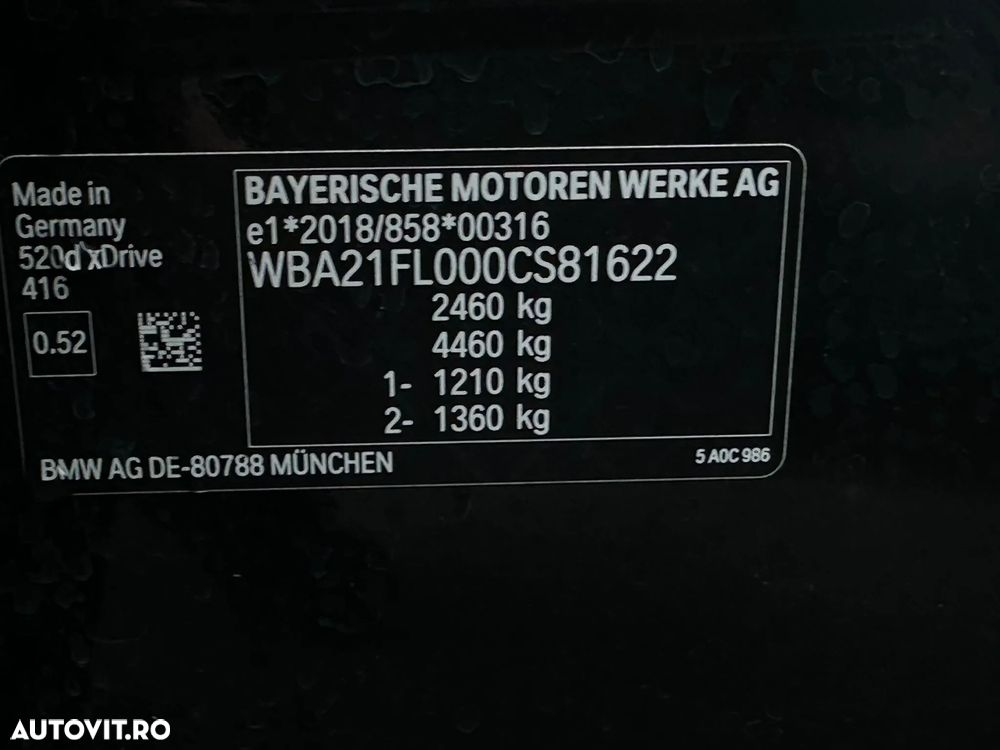 BMW Seria 5 520d xDrive Aut. M Sport Edition - 20