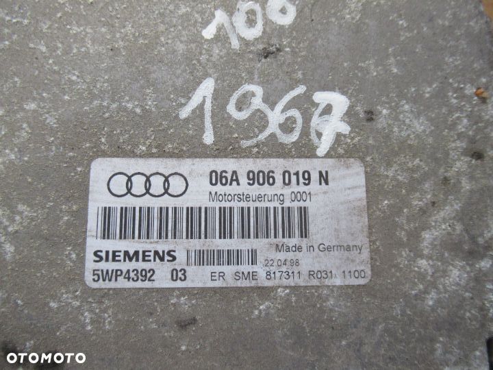 KOMPUTER STEROWNIK SILNIKA AUDI 06A906019N - 2