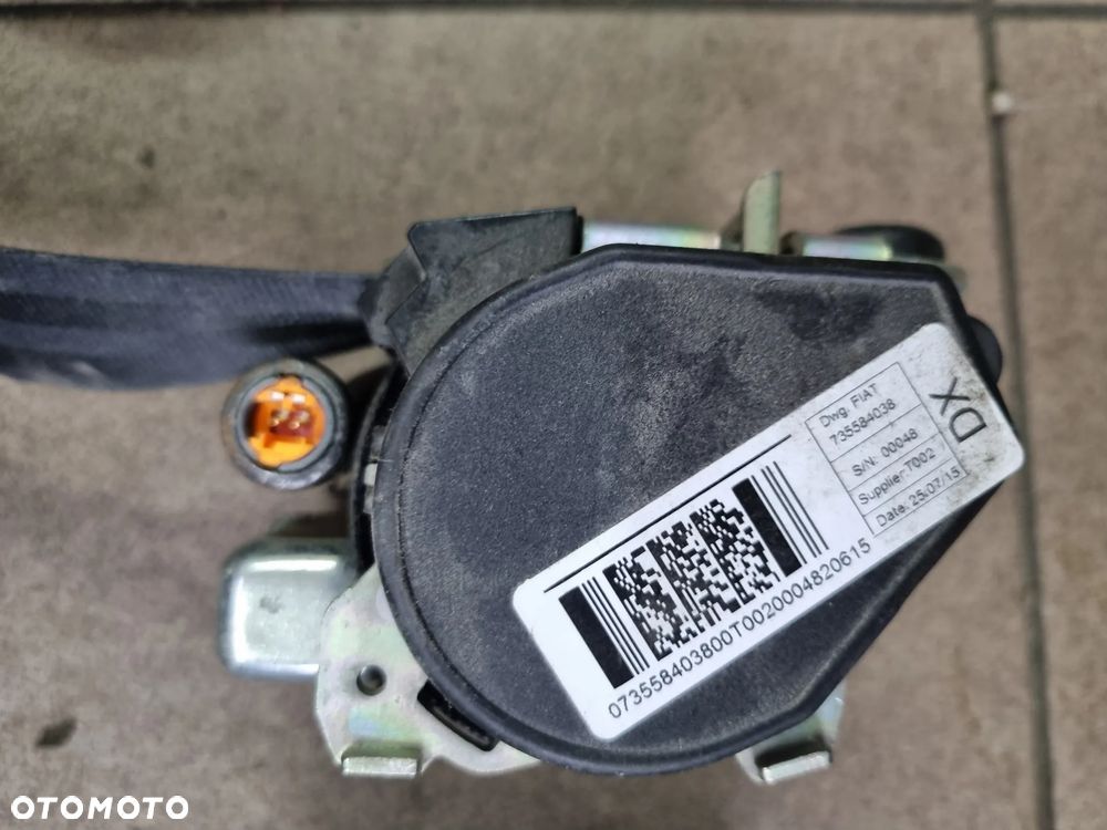 PAS BEZPIECZEŃSTWA PRAWY OPEL COMBO D FIAT DOBLO 3 III 10-22r. - 2