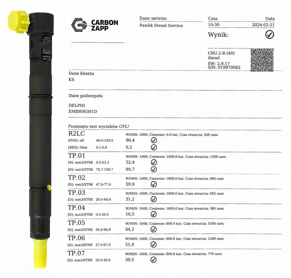 Wtryskiwacz Delphi VAG 1.2 TDI 28231462 - 4