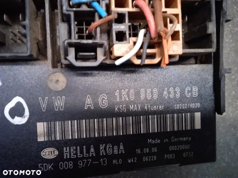 MODUŁ KOMFORTU Samochód Skoda Octavia II  1k0959433cb 1z1907348 - 2