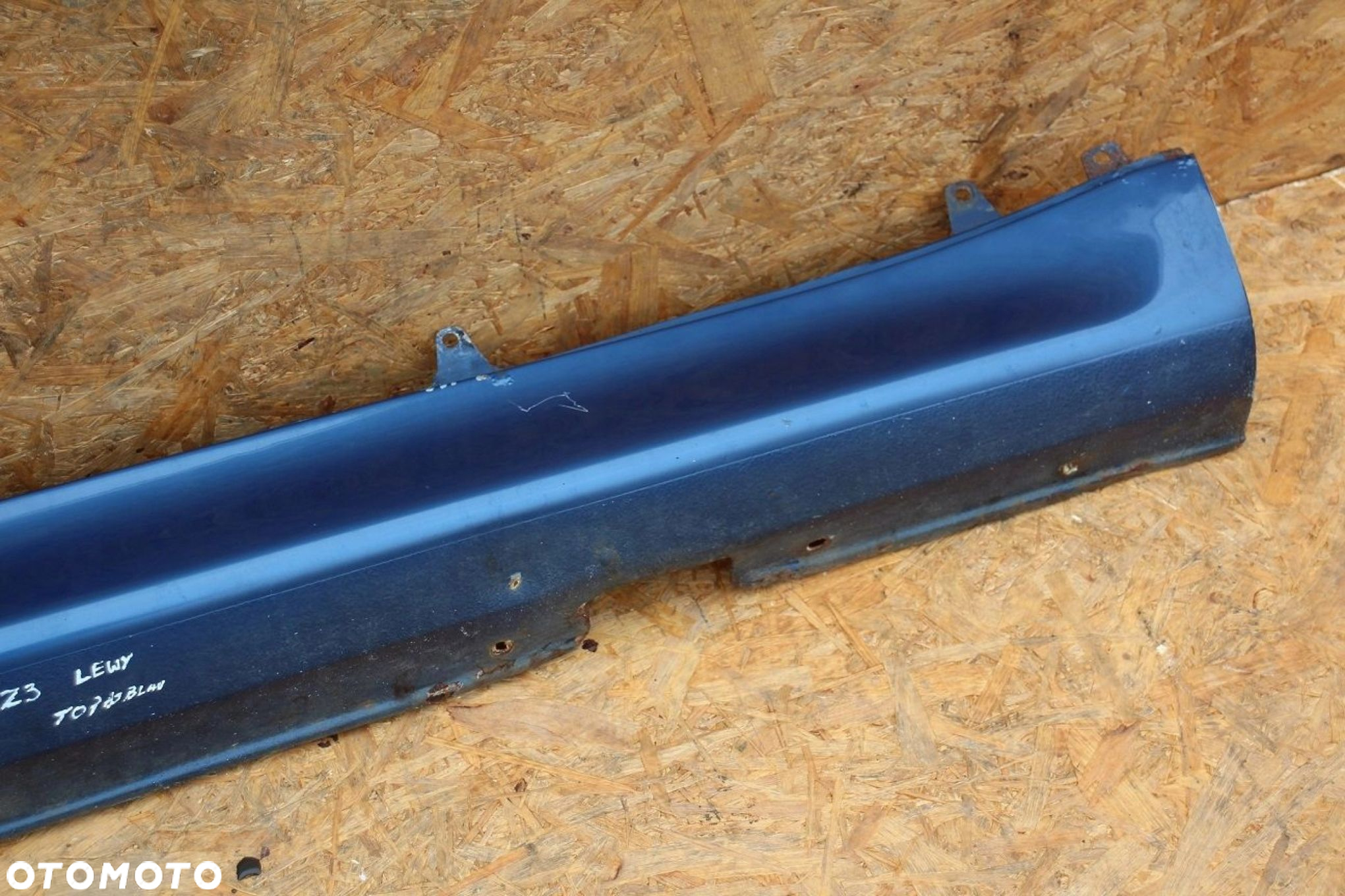 Nakładka na próg progowa BMW z3 metalowa TOPASBLAU LIFT szeroka LEWA - 2