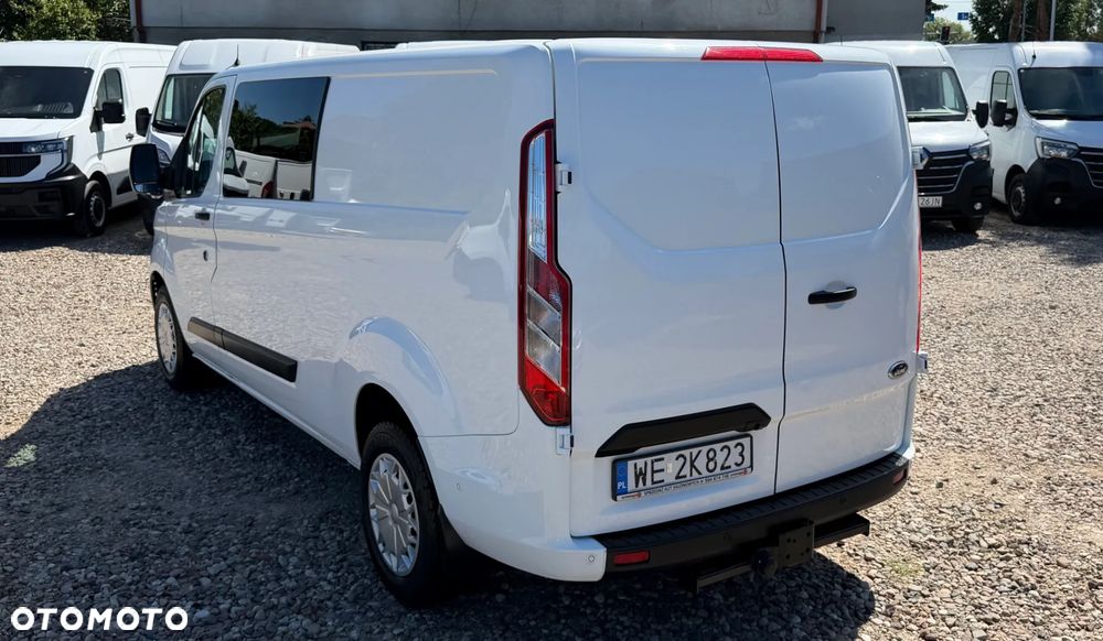 Ford TRANSIT CUSTOM 320L AUTOMAT, DOKA KOMFORT MODEL L2H1 Long Cięż. 5cio osobowy, SILNIK 2.0EcoBlue 170KM Euro-6, DUŻA ŁADOWNOŚĆ 1009kg DMC 3200kg Hak 1850kg ZABUDOWA PAKI! Fabryczna Instalacja 230V, Tempomat aktywny, Automat parkowania, Podgrzewane fotele, Niski przebieg TYLKO 149tys.km! - 27