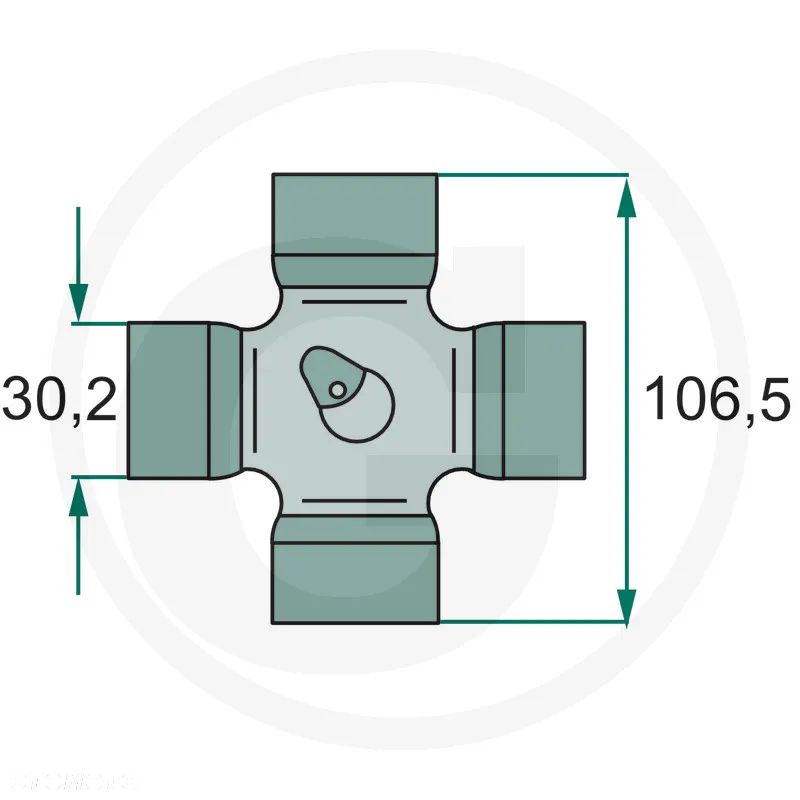 Krzyżak wału napędowego 200-8706 Walterscheid - 3