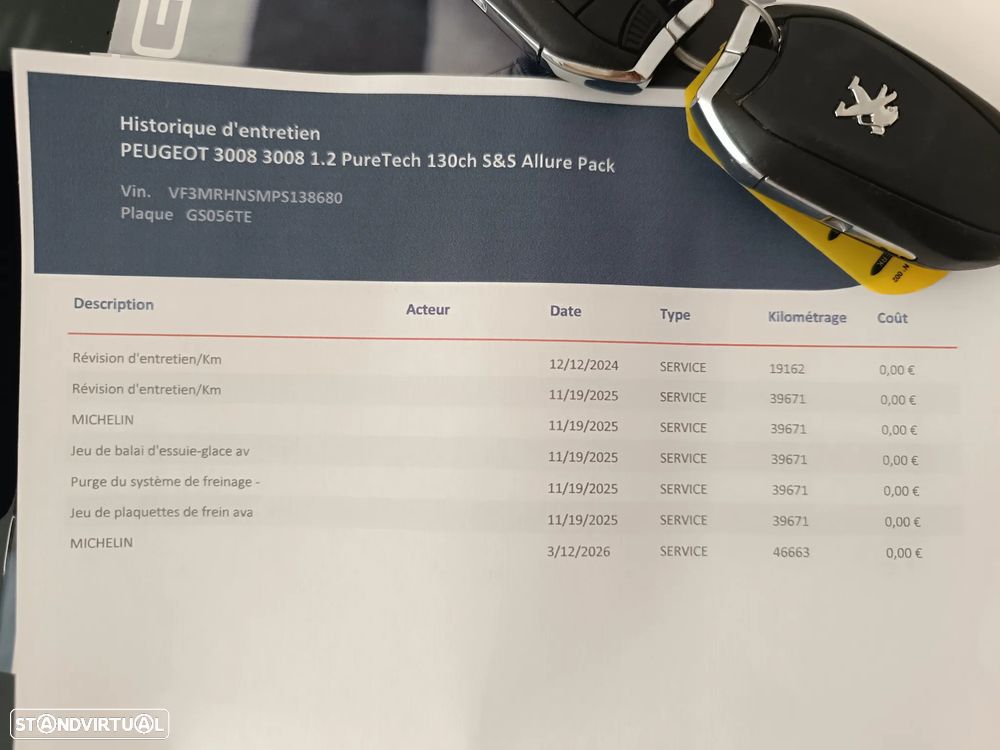 Peugeot 3008 PureTech 130 Stop & Start GPF Allure - 39